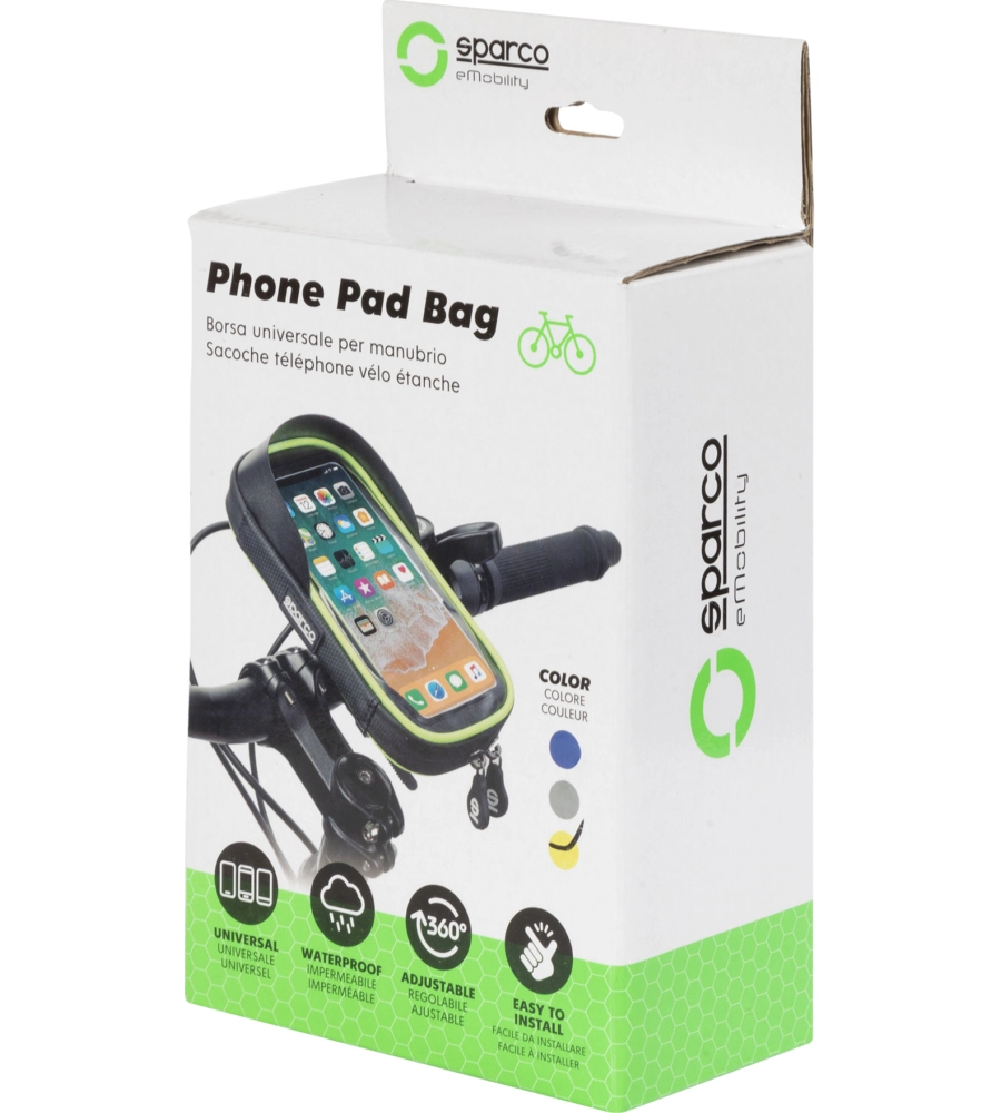 CUSTODIA PORTA CELLULARE PER BICI IN MICROFIBRA, 19X11X5,5 CM